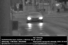 148 km/órával hajtott át Győr belvárosán, 390 ezer forintja bánta