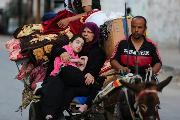 A 45 elégett palesztin ellenére folytatódik az izraeli offenzíva, egymillióan menekültek el a harcok elől