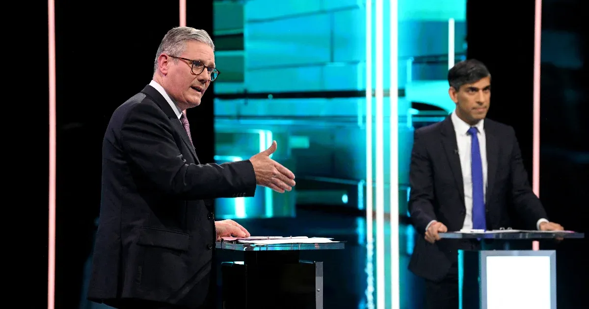 He tried to divert attention from the Conservatives' failures and strongly attacked his opponent, Rishi Sunak, in the first televised debate.