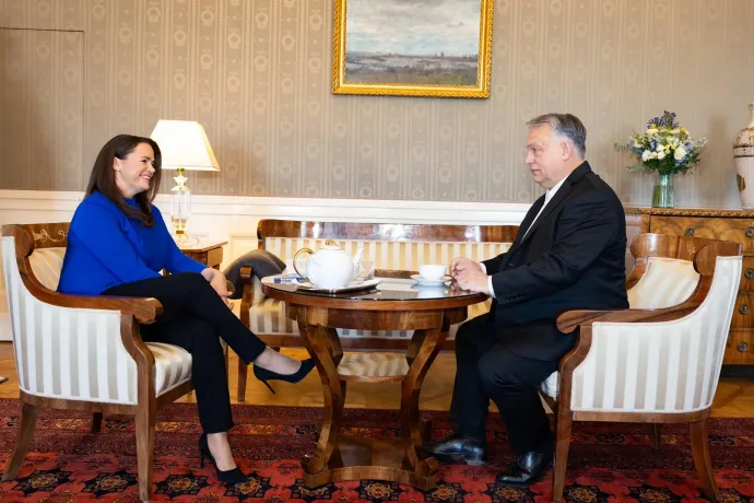 Novák Katalin korábbi köztársasági elnök és Orbán Viktor miniszterelnök évindító megbeszélést tartottak 2024. január 15-én – Fotó: Novák Katalin / Facebook