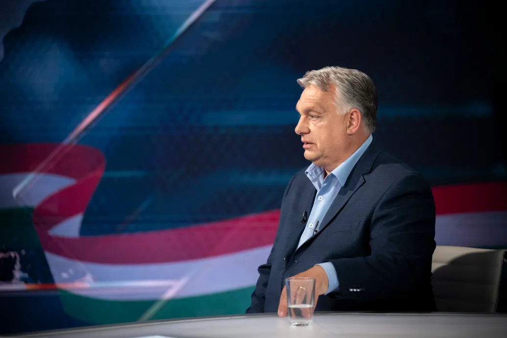Orbán Viktor beszél a TV2-n