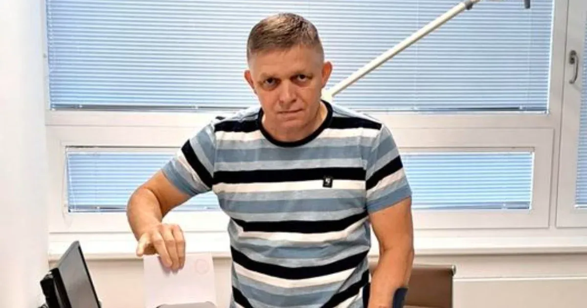 Robert Fico a kórházból adta le szavazatát az EP-választáson