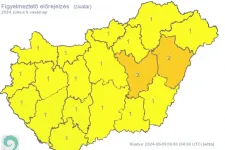 Délelőtt az ország keleti részén, délután a nyugatin lehet zivatarokra számítani