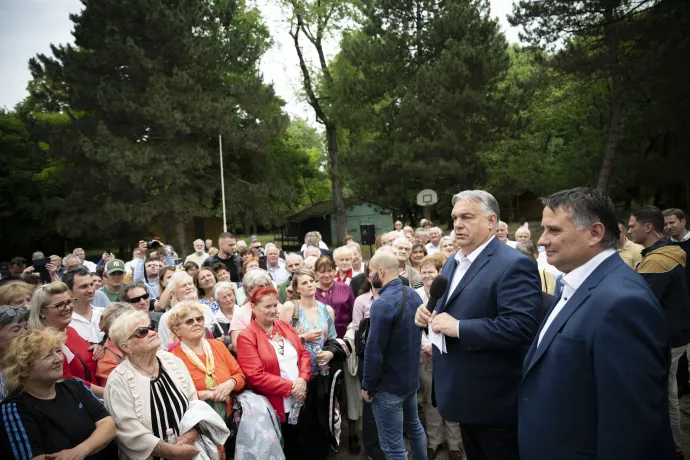 Orbán Viktor és Kovács Péter kampányolnak – Fotó: MTI