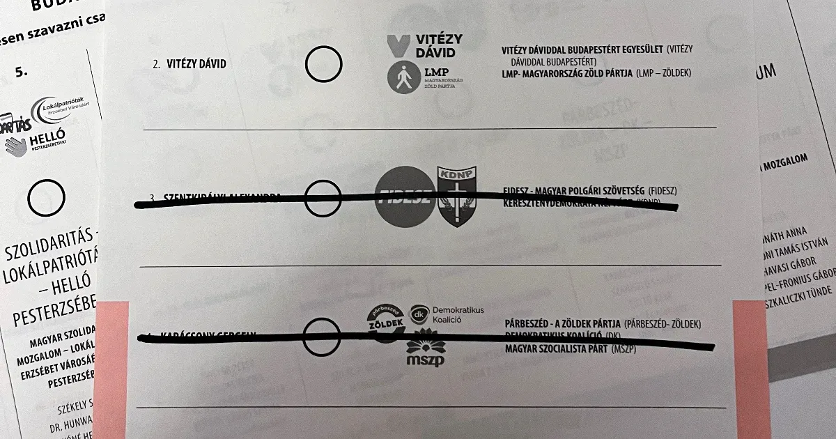 Karácsonyt és Szentkirályit is lehúzták egy kőbányai szavazólapról