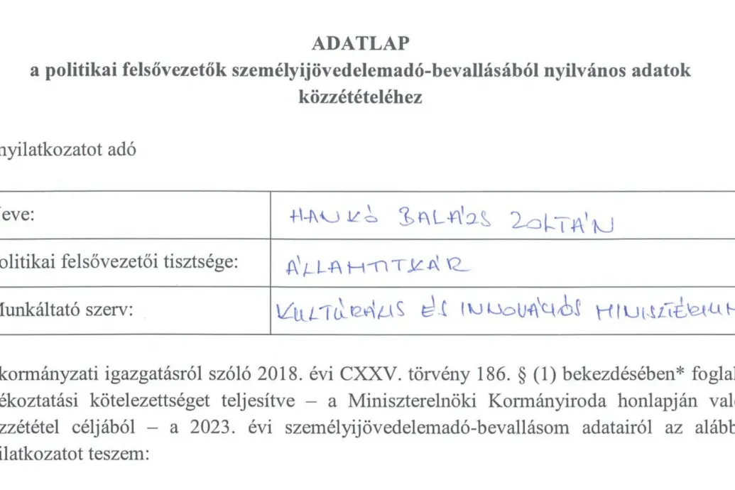 „KULTÚRÁLIS” – a kulturális miniszter valamiért következetesen rossz helyesírással írja munkahelye nevét