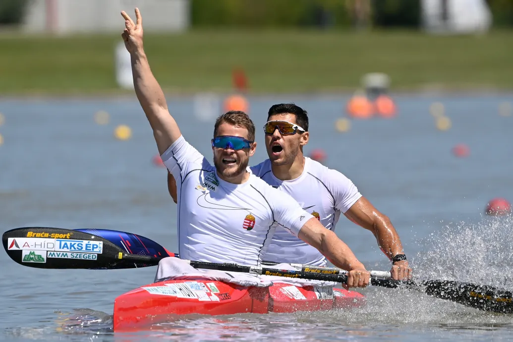 Négy aranyérmet szereztek a magyarok a kajak-kenu Eb szombati napján