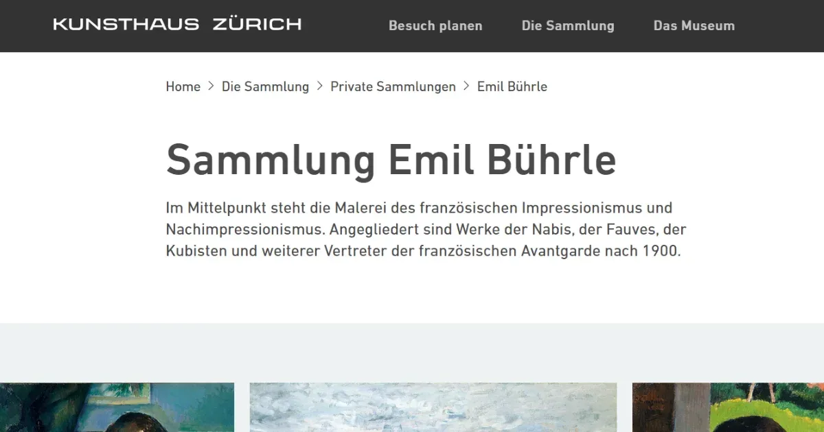 Egy svájci múzeum több festményt is eltávolít, amíg kivizsgálja, hogy azokat nácik rabolták-e el