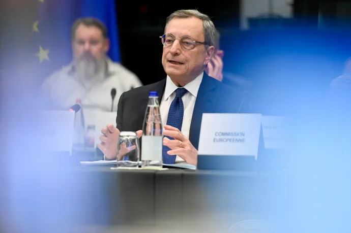 Mario Draghi egy uniós megbeszélésen 2024 februárjában – Fotó: Brigitte Hase / European Union