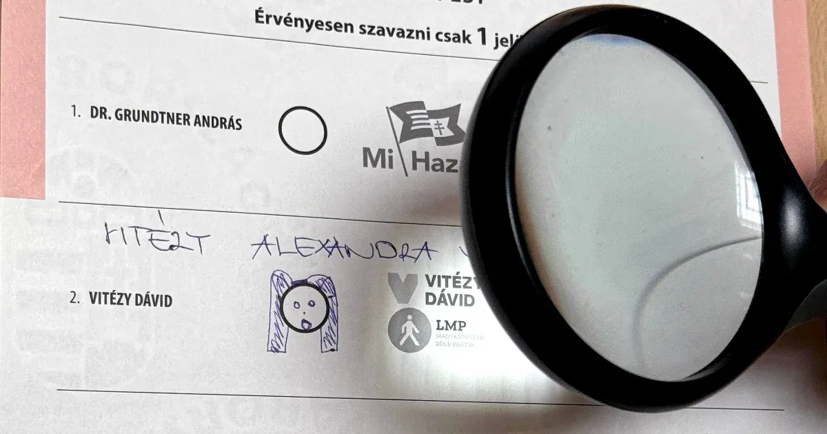 Érvényes szavazat egy kislányrajz Vitézy neve mellett? Kinek van igaza: Szabó Tímeának vagy az NVI-nek?