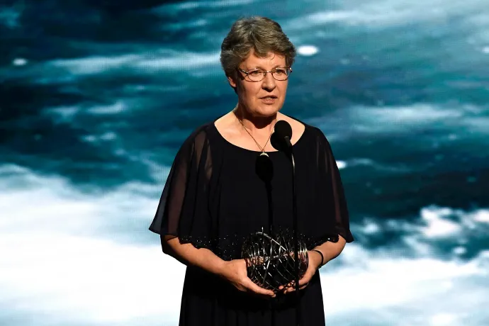 Jocelyn Bell Burnell a Breakthrough Prize díjátadóján 2018-ban – Fotó: Steve Jennings / Getty Images / AFP