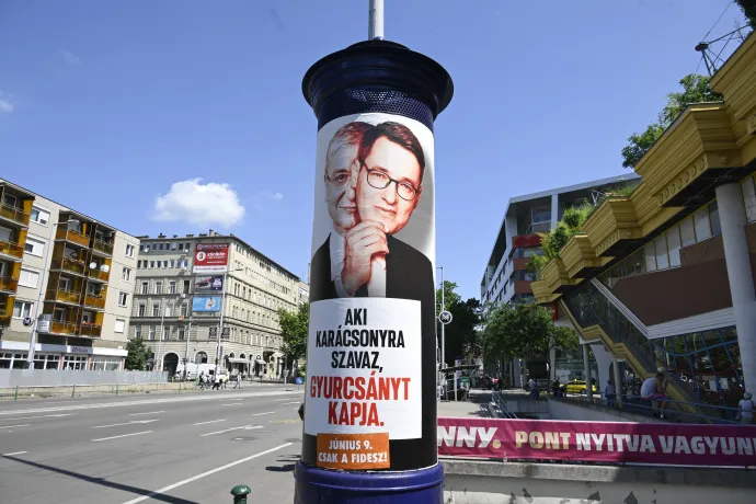 A legutóbbi köztéri összegyurcsányozás a június 9-i választás kampányában – Fotó: Koszticsák Szilárd / MTI