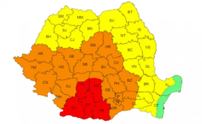 Mindenféle színű riasztás érvényben van a hétvégén – Forrás: Országos Meteorológiai Szolgálat