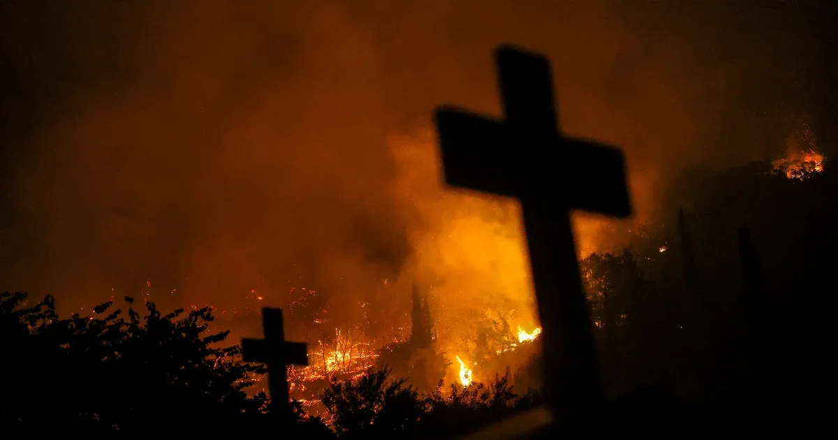 The only pine forest on the Greek island of Idra was created by fireworks launched from a yacht