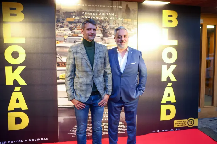Tősér Ádám (balra), a Blokád rendezője és Köbli Norbert forgatókönyvíró – Fotó: Kovács Anikó / MTVA – Médiaszolgáltatás-támogató és Vagyonkezelõ Alap