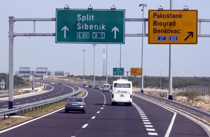 A horvát A1-es autópálya Split felé – Fotó: Stringer / AFP