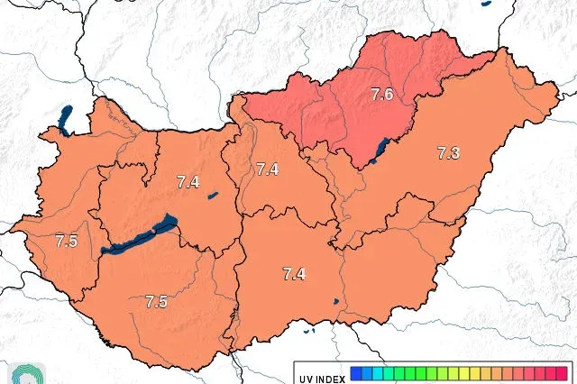 Figyelmeztetést adtak ki: 37 fok és nagyon erős UV-B sugárzás várható vasárnap