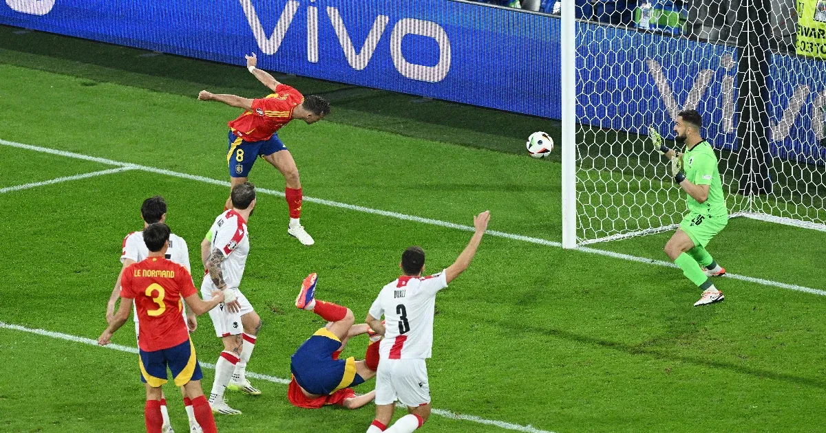 Georgia asustó a los españoles en octavos de final y el final fue una derrota por 4-1 ante los españoles.