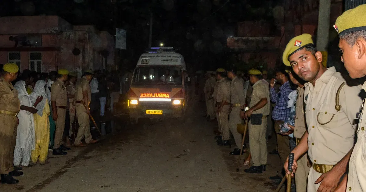 At least 100 people have been killed after panic broke out at a religious gathering in India.
