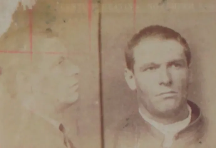 Valentine Keating rendőrségi képe – Fotó: Public Record Office Victoria