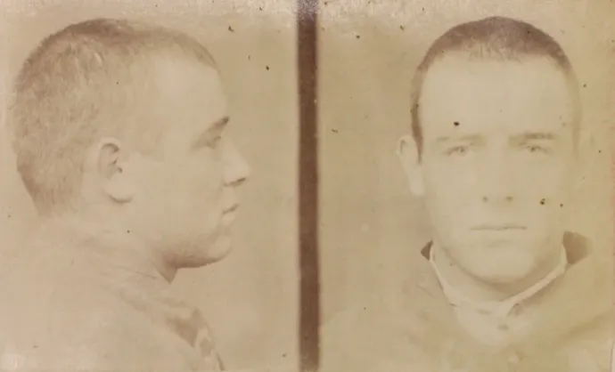 John Collins rendőrségi képe – Fotó: Public Record Office Victoria