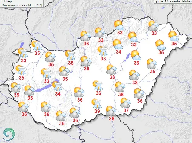 Forrás: HungaroMet