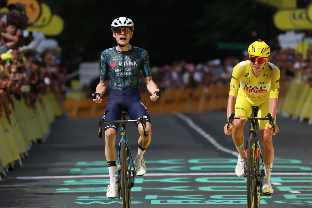 Vingegaard visszavágott, hátrányból visszajöve sprintelte le Pogačar