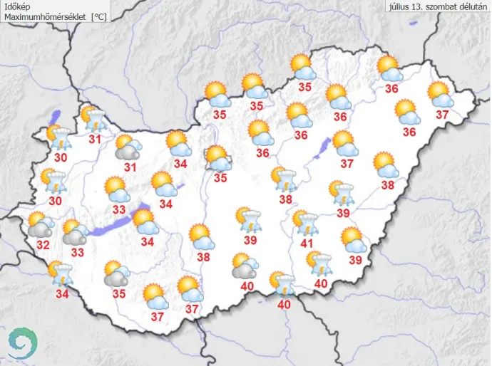 Forrás: HungaroMet