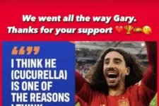 Az Eb-győzelem után trollkodta meg Cucurella a túlértékeltségéről magyarázó Gary Neville-t