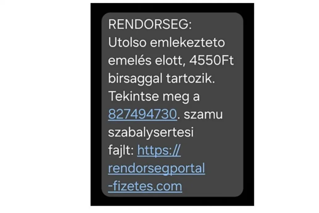 Új átverés terjed: A rendőrség nevében küldenek ki fizetési felszólításokat csalók