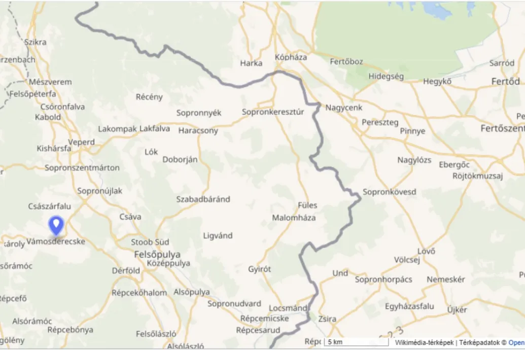 Farkast fotózott a vadkamera az osztrák-magyar határ közelében