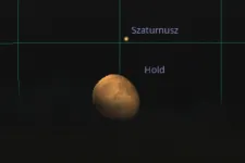 A szerencsések szerda éjjel láthatják az ezüstösen ragyogó Hold fölött a Szaturnuszt is!