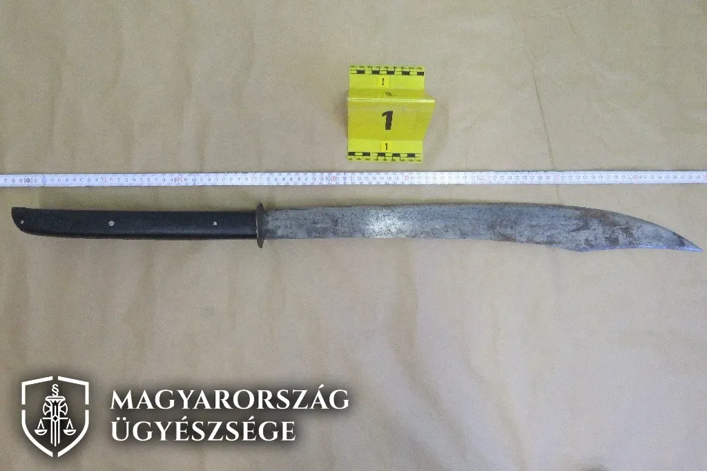 Letartóztattak egy, a rendőrökre szamurájkarddal támadó férfit