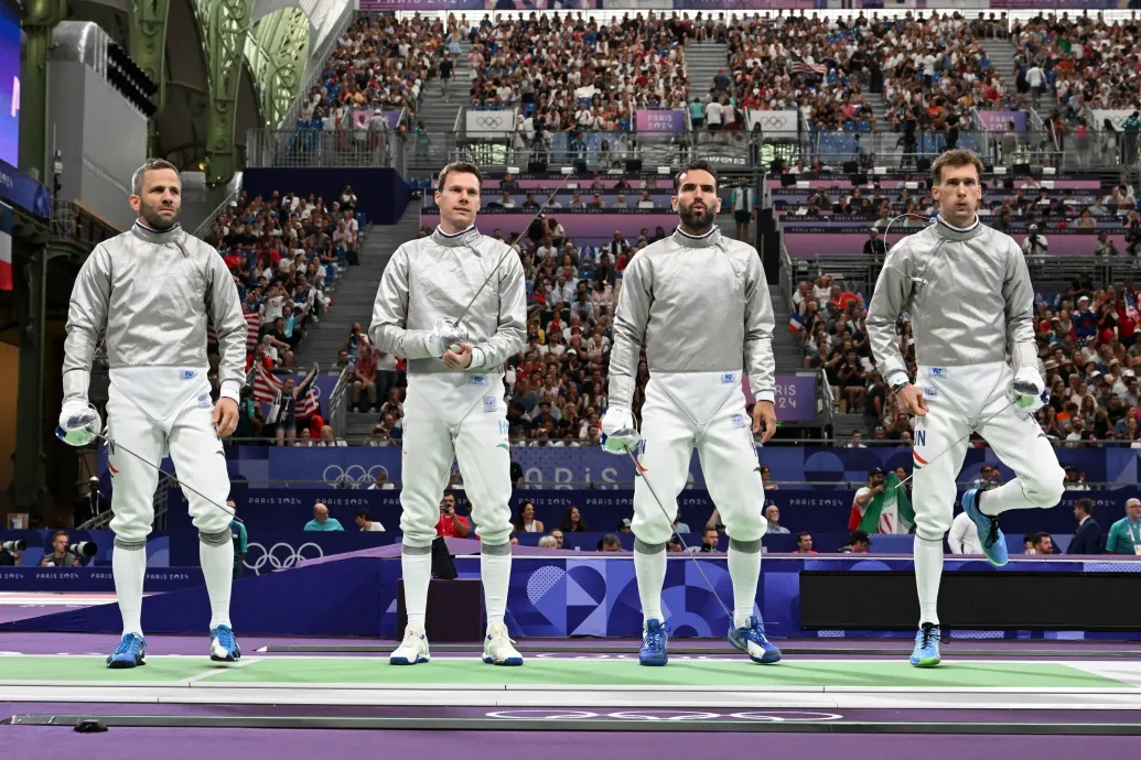 A magyar férfi kardcsapat ezüstérmes lett a párizsi olimpián