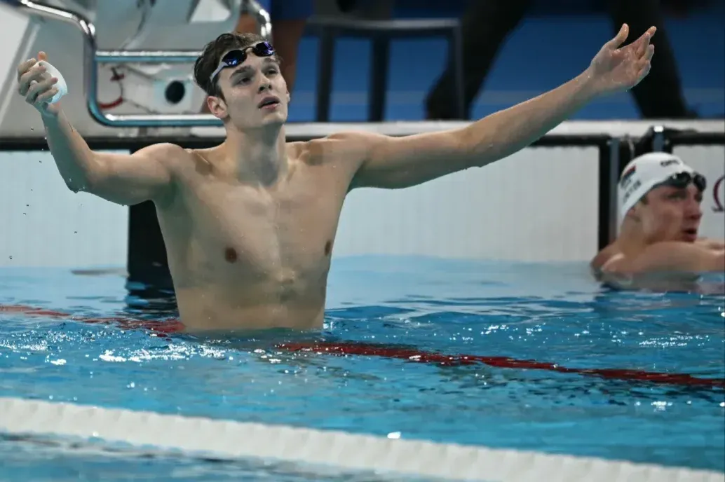 Hungary's first gold in Paris: Hubert Kós wins 200 backstroke