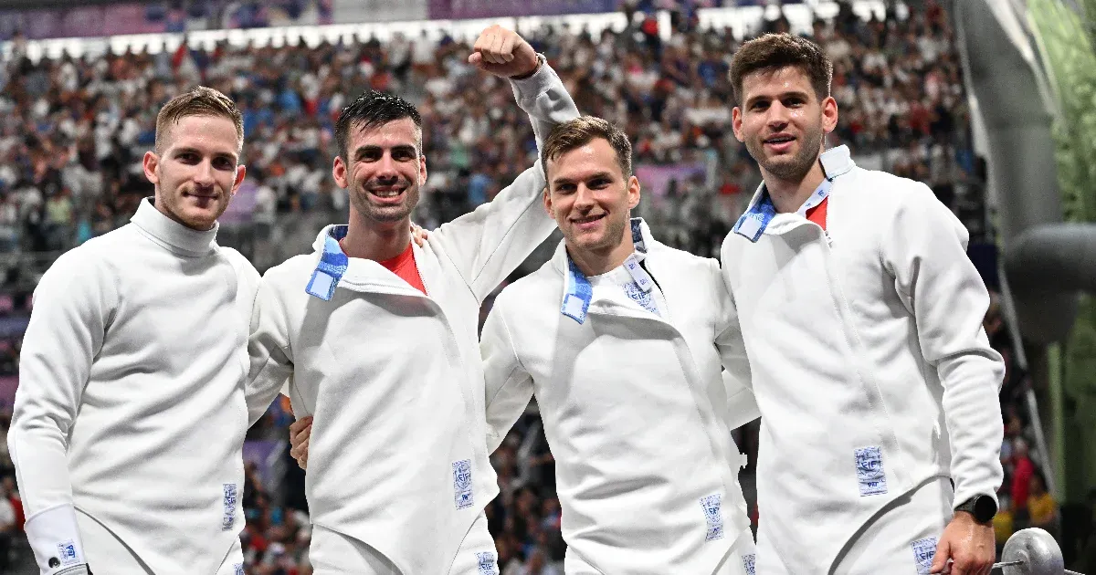 Siklósi Gergely aranytusával olimpiai bajnok a párbajtőrcsapat