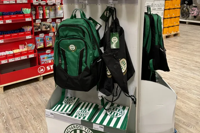 Fradi kollekció is van az idei tescós sulicuccok között