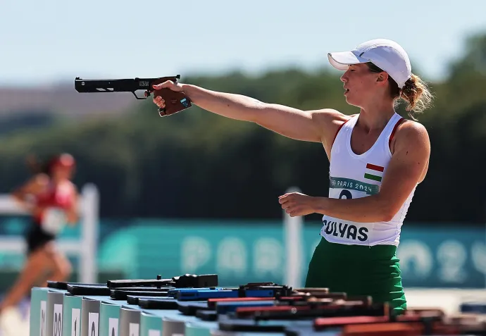 Gulyás Michelle kiválóan lőtt az olimpiai döntőben – Fotó: Zohra Bensemra / Reuters