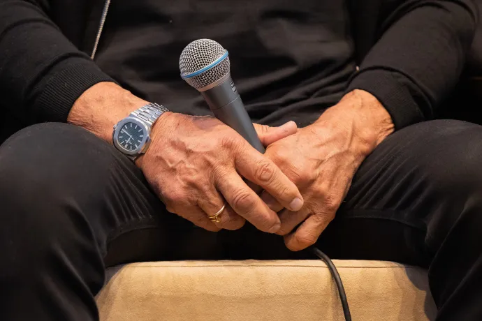 Sylvester Stallone egy Patek Philippe Nautilusban. Fotó: Rolf Vennenbernd / dpa / Getty Images