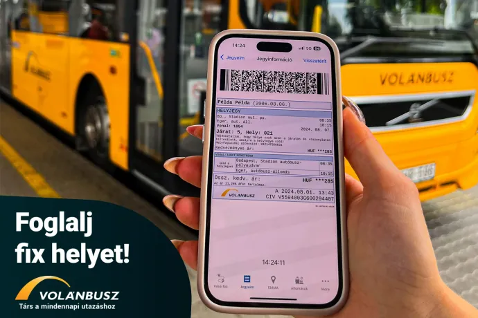 Nem mindenki tudja megvenni az új helyjegyet a Volánbusz-jegye mellé