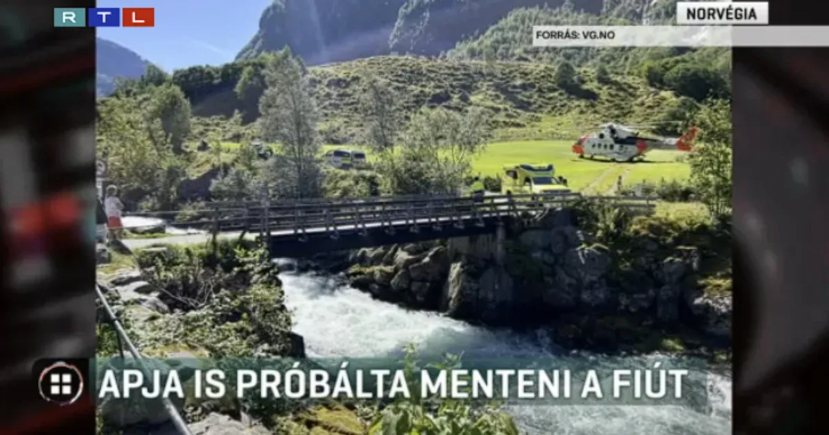 Apja is próbálta kimenteni a 13 éves magyar fiút, aki belefulladt egy norvég folyóba