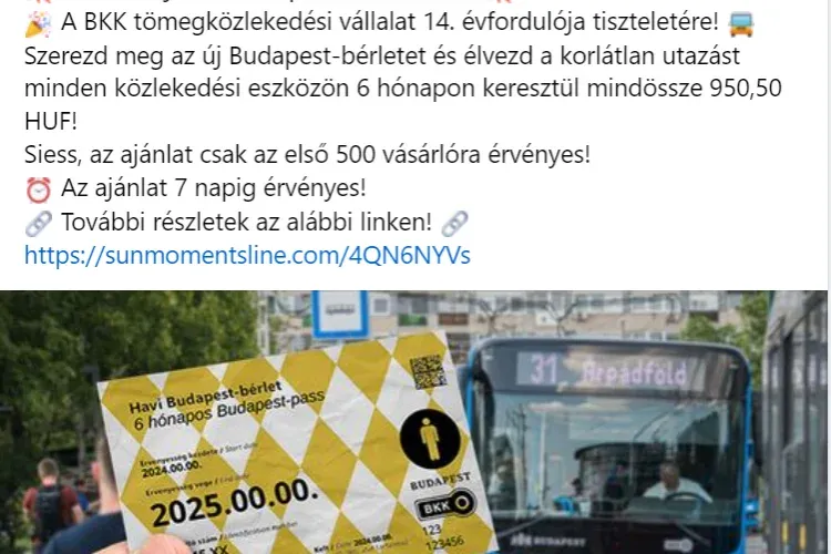 Ne dőljön be a 950 forintos BKK-bérletnek, csalók akarják megszerezni az adatait