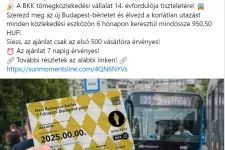 Ne dőljön be a 950 forintos BKK-bérletnek, csalók akarják megszerezni az adatait