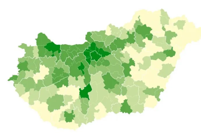 389 ezertől 1,08 millióig – interaktív térképen, hol mennyit keresnek ma Magyarországon