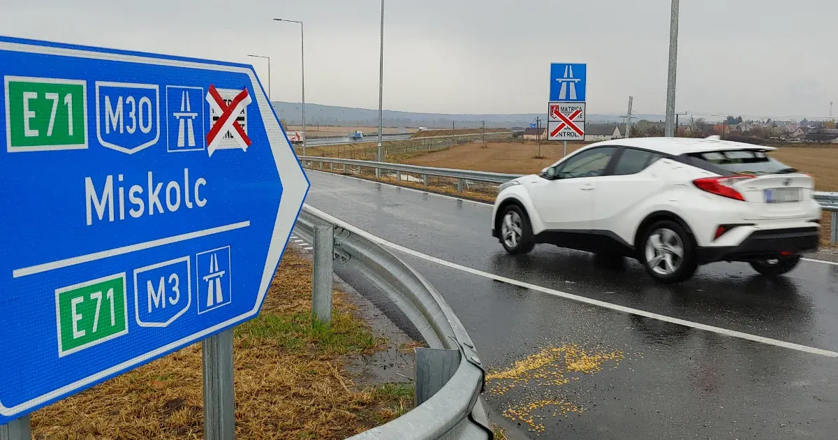 Még közel egy évig zárva lehet az M30-as Miskolc és Tornyosnémeti közti szakasza
