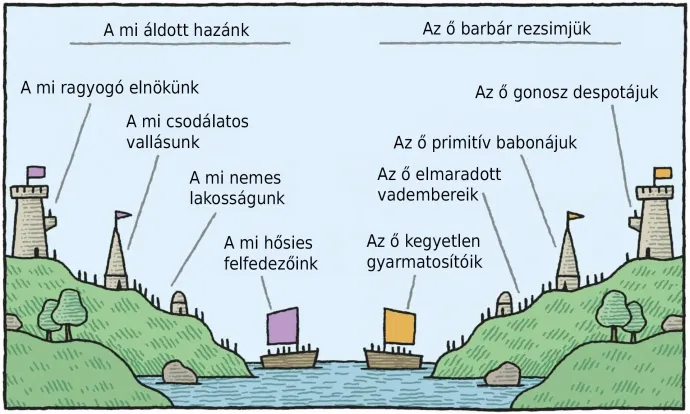 Forrás: Tom Gauld 2014-es karikatúrája magyarul