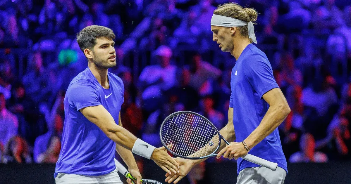 Összeállt Alcaraz és Zverev párosa, Federer úgy is nagy tapsot kapott, hogy nem volt pályán