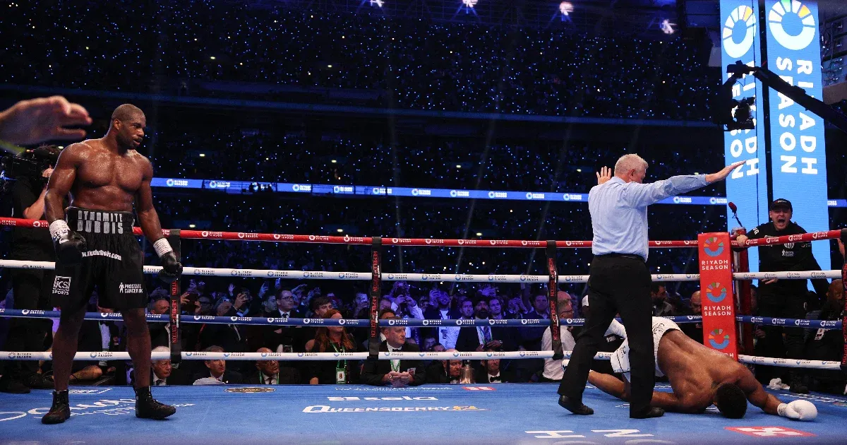 The 96,000 fans at Wembley were able to witness a rare heavyweight clash