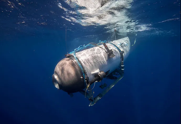 A Titan még épségben – Fotó: OceanGate Expeditions / Handout / AFP