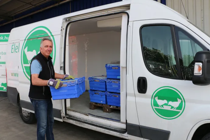 Ételmentés akcióban. Fotó: Tesco Magyarország